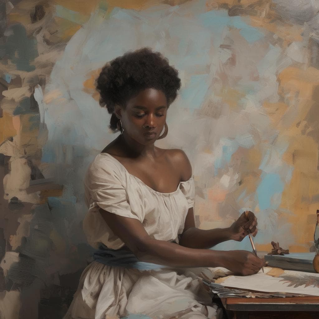 Σπουδαία γυναίκα στη ζωγραφική, δημιουργία και σύγχρονα καλλιτεχνικά ρεύματα, πορτρέτο καλλιτέχνιδα.